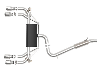 aFe POWER MACH Force-Xp 15-19 Volkswagen Golf R L4-2.0L(T) 304 SS Cat-Back Exhaust System - Polished