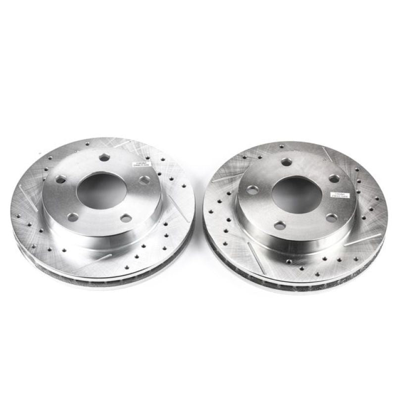 PowerStop Power Stop 94-99 Dodge Ram 1500 Front Evolution Drilled & Slotted Rotors - Pair