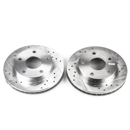 PowerStop Power Stop 94-99 Dodge Ram 1500 Front Evolution Drilled & Slotted Rotors - Pair