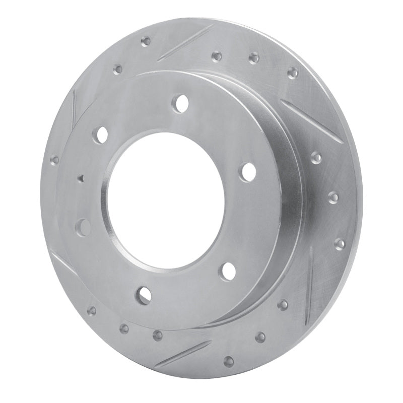 R1 Concepts R1 88-95 Isuzu AMIGO Rear Left Drilled & Slotted Silver Brake Rotor