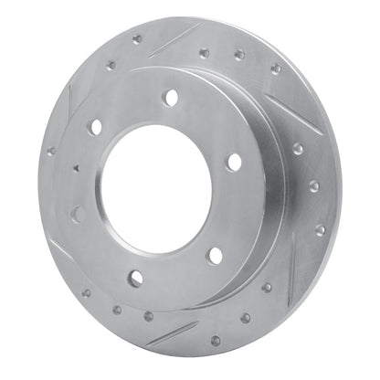 R1 Concepts R1 88-95 Isuzu AMIGO Rear Left Drilled & Slotted Silver Brake Rotor