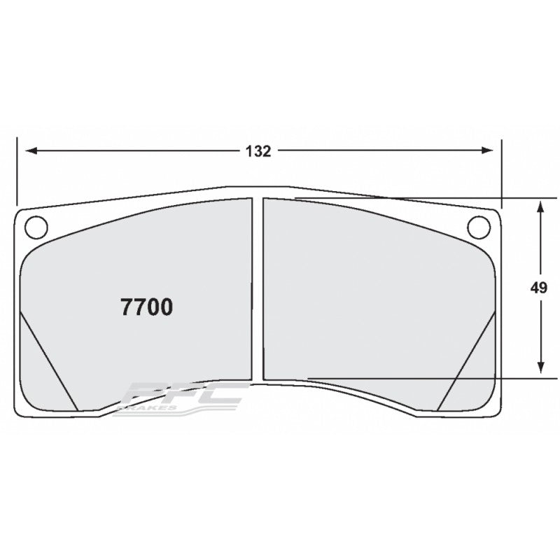 PFC 7700.84.20.44 REAR BRAKE PADS RACING 84 CMPD 20 MM FOR PORSCHE 997 GT3/GT2/RS