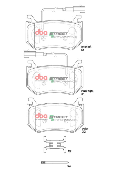 DBA 2017+ Alfa Romeo Giulia Quadrifoglio SP Performance Rear Brake Pads