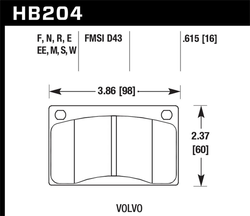 Hawk Performance Hawk HPS Street Brake Pads