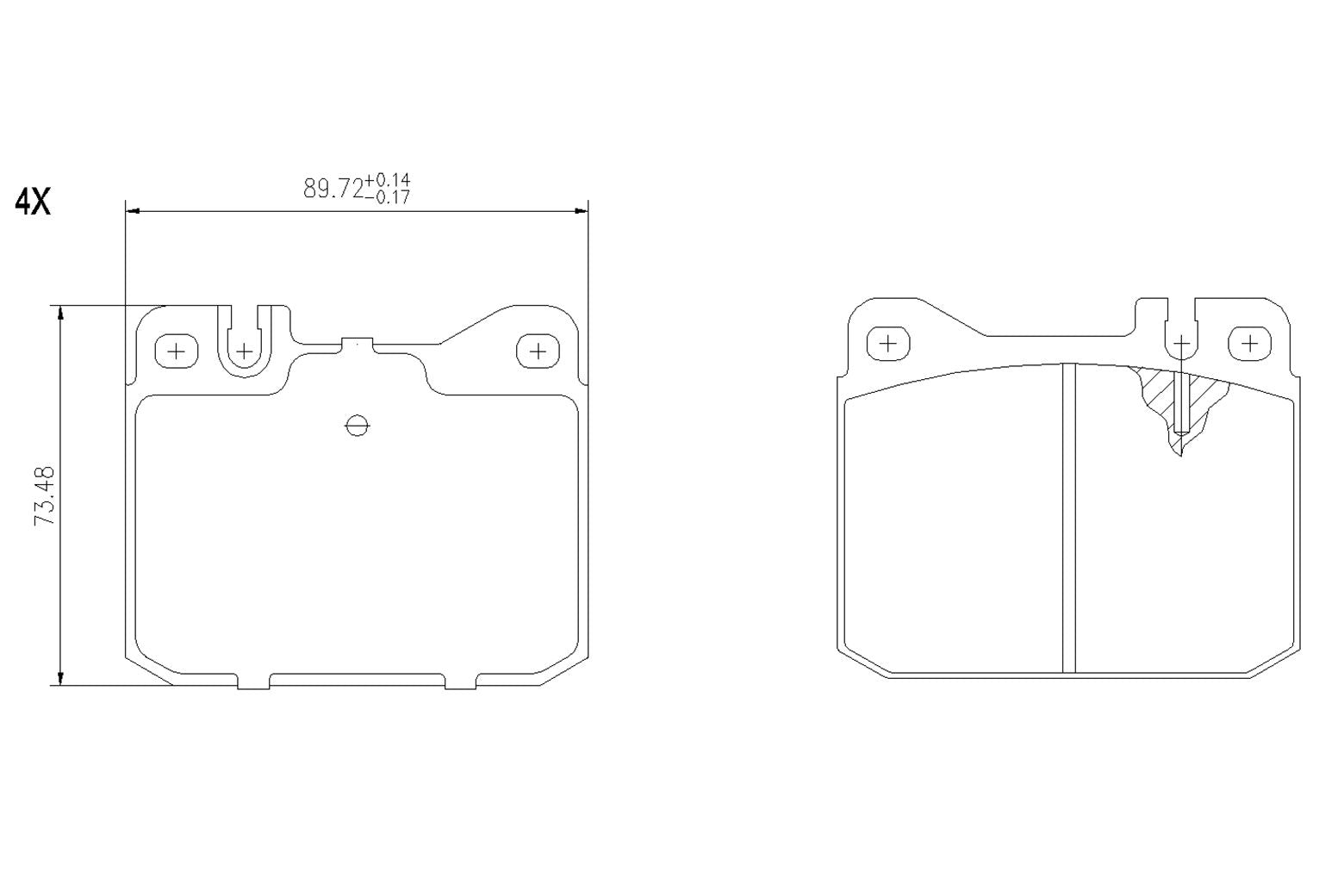 BOGAP C8210158 Brake Pad Set, Disc Brake