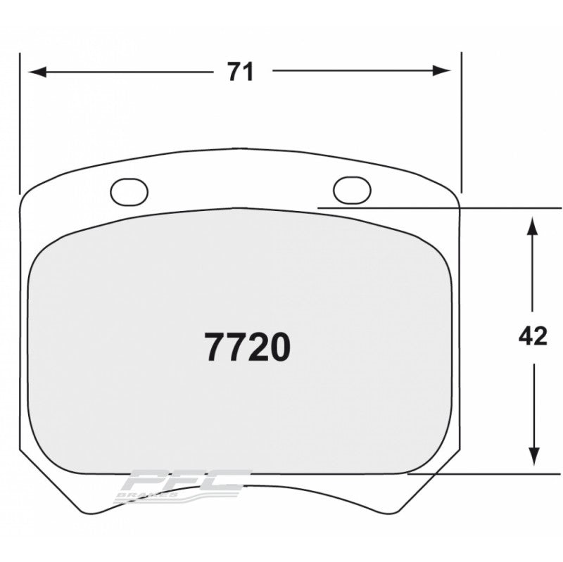 PFC 7720.84.15.44 REAR BRAKE PADS RACING 84 CMPD 15 MM FOR AUDI RS3 LMS TCR 2021