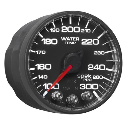 Autometer Spek-Pro 52.4mm 100-300 Deg F Digital Stepper Motor Water Temp Gauge