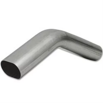 Granatelli Motor Sports Granatelli 3in Oval Stainless Steel Vertical Radius 45 Deg bend 4.5in Bend Radius Tubing