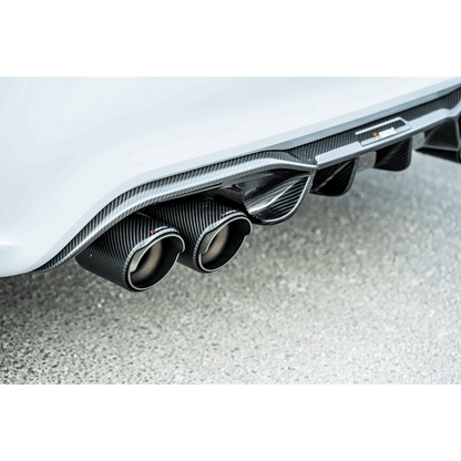 Akrapovic Akrapovic 2018+ BMW M2 Competition/M2 CS (F87N) Slip-On Line (Titanium) w/Carbon Fiber Tips