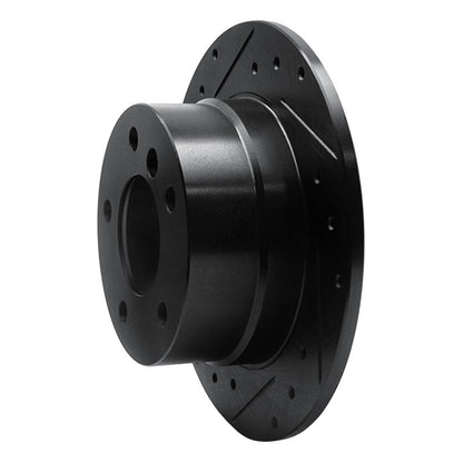 R1 Concepts R1 96-02 BMW Z3 Rear Left Drilled & Slotted Black Brake Rotor