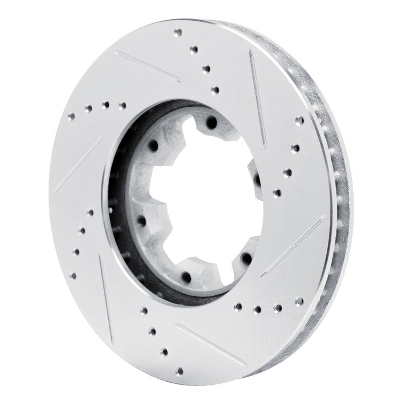 R1 Concepts R1 02-24 Nissan NV350 UrVan (Mexico) Front Right Drilled & Slotted Silver Brake Rotor