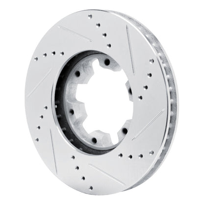R1 Concepts R1 02-24 Nissan NV350 UrVan (Mexico) Front Right Drilled & Slotted Silver Brake Rotor