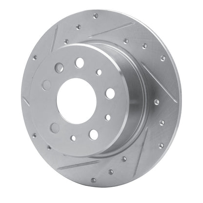 R1 Concepts R1 61-91 Mercedes-Benz 230 Rear Left Drilled & Slotted Silver Brake Rotor