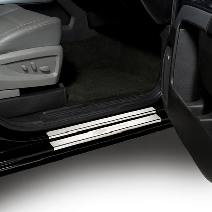 Putco 14-18 Chevy Silv LD - Regular Cab w/ CHEVROLET Etching (4pcs) SS Door Sills