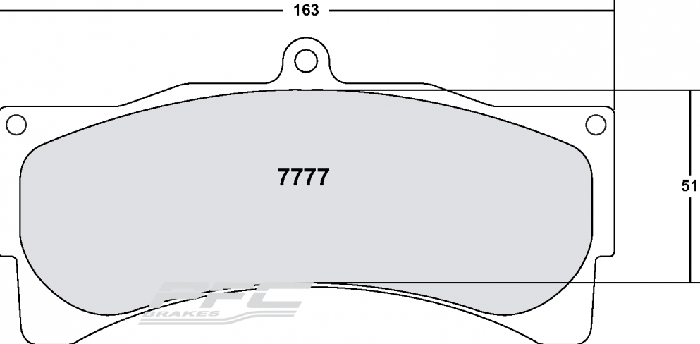 PFC 7777.11.25.44 FRONT BRAKE PADS RACE 11 CMPD 25MM PORSCHE 996 GT3/RS / FERRARI 550