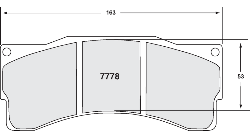PFC 7778.82.25.44 FRONT BRAKE PADS RACING 82 CMPD 25 MM FOR BMW Z4 GT3