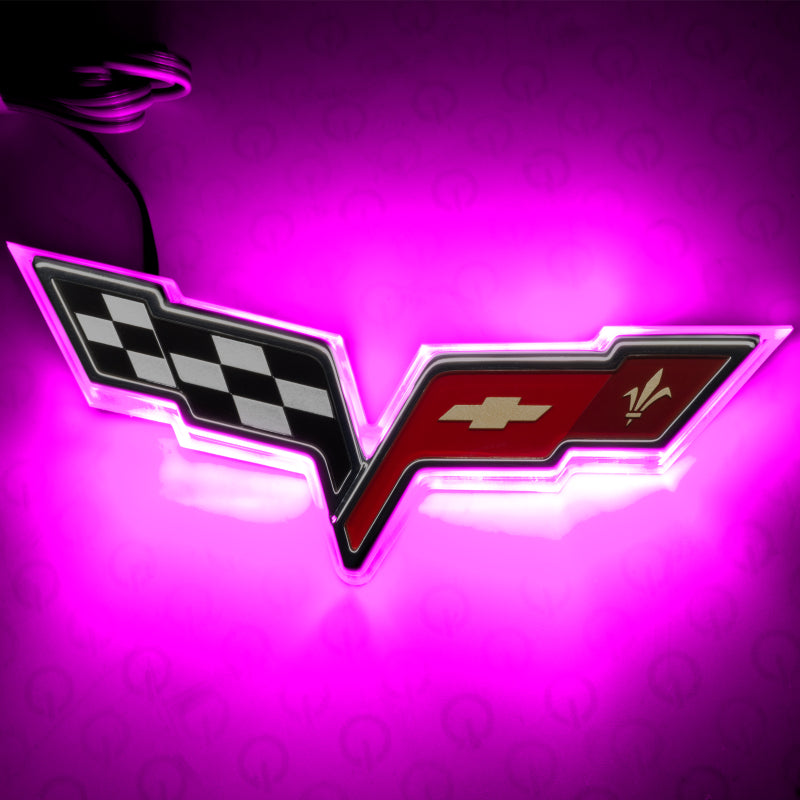 ORACLE Lighting Oracle Chevrolet Corvette C6 Illuminated Emblem - Dual Intensity - Pink