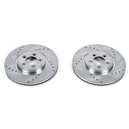 PowerStop Power Stop 06-08 Jaguar S-Type Front Evolution Drilled & Slotted Rotors - Pair