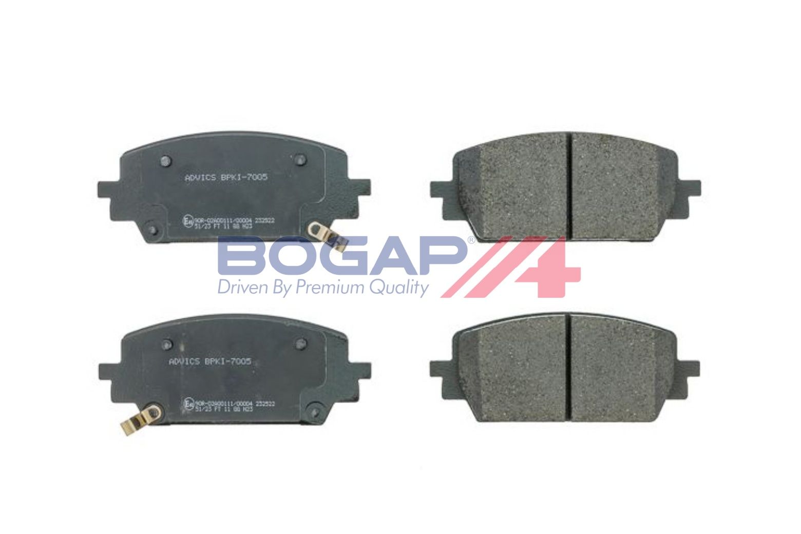 BOGAP Y8210268 Brake Pad Set, Disc Brake
