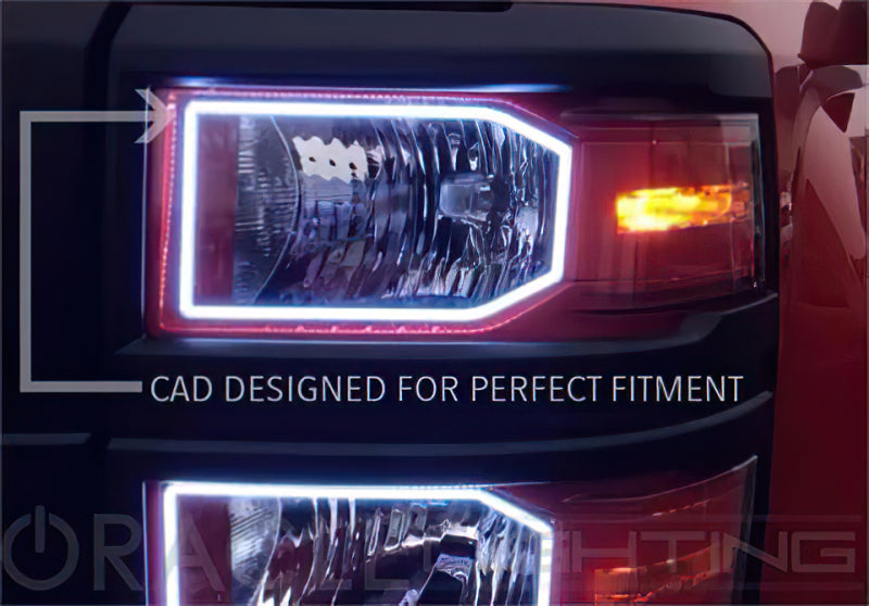 ORACLE Lighting Oracle Chevrolet Silverado 14-15 Halo Kit Non-Projector Style - ColorSHIFT