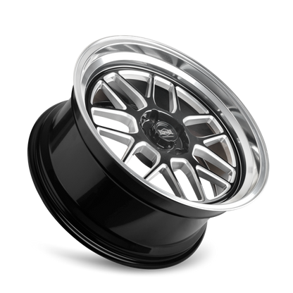 Ridler Wheels Ridler 611 20x10 / 5x127 BP / 0mm Offset / 83.82mm Hub Gls Blk Mill w/ Diamond Cut Lip Wheel