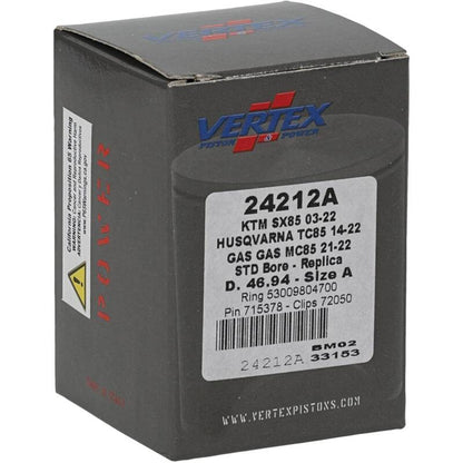 Vertex Pistons Vertex Piston 03-24 KTM 85 SX 85cc Cast Replica Piston Kit