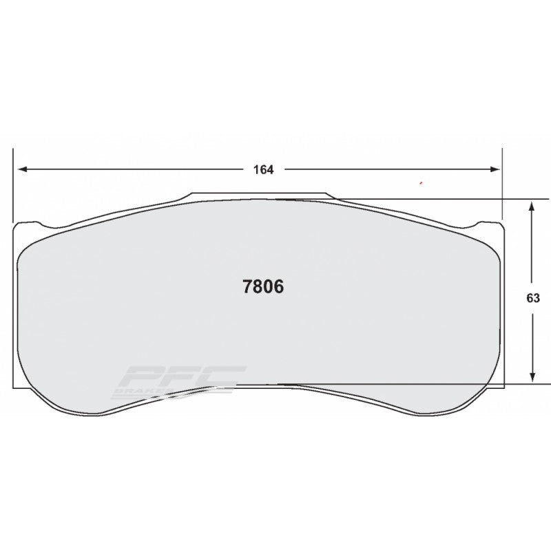 PFC 7806.82.30.44 FRONT BRAKE PADS RACING 82 CMPD 30 MM FOR BMW M4 GT4 (F82)/HONDA NSX GT3
