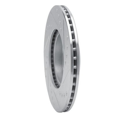 R1 Concepts R1 84-87 Toyota Corolla (US/Canada) Front Left Drilled & Slotted Silver Brake Rotor
