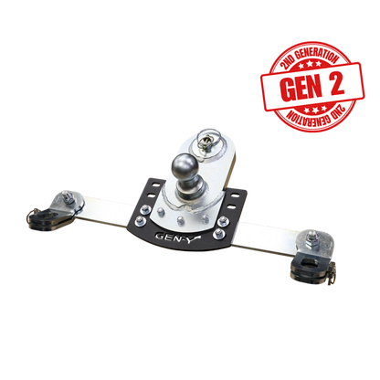 GEN-Y Hitch Gen-Y 20-24 GM Short/Long Bed GoosePuck II 5in Offset Ball Puck Mount 25K TW w/Safety Chain Anchors