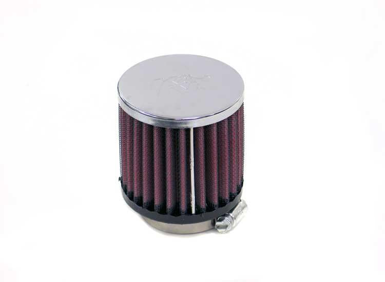 K&N Engineering K&N Universal Chrome Filter-Round Straight 2.125in Flg ID x 3in OD x 3in H
