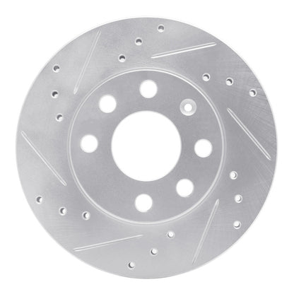 R1 Concepts R1 88-20 Chevrolet BEAT (Mexico) Front Left Drilled & Slotted Silver Brake Rotor