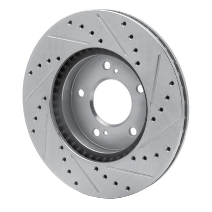 R1 Concepts R1 91-01 Acura Legend Front Left Drilled & Slotted Silver Brake Rotor
