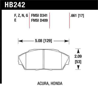 Hawk Performance Hawk HP+ Street Brake Pads
