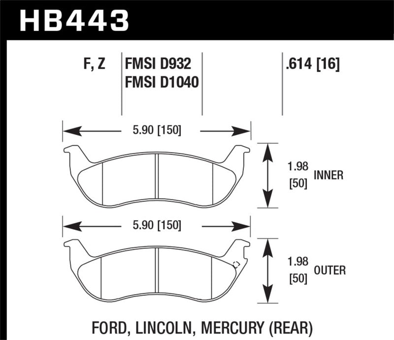 Hawk Performance Hawk HPS Street Brake Pads