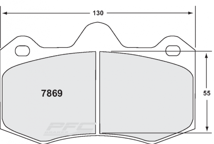 PFC 7869.10 FRONT BRAKE PADS Z-RATED LOTUS EVORA 3.5 2009 GTS AP 4P