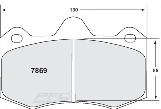 PFC 7869.332.17.44 FRONT BRAKE PADS 332 CMPD 17MM LOTUS EVORA 3.5 2009 GTS AP 4P