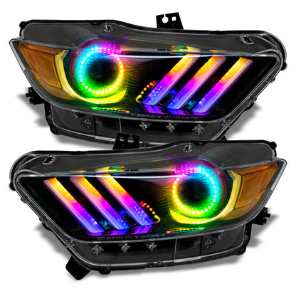 ORACLE Lighting Oracle 15-17 Ford Mustang V6/GT/Shelby Dynamic DRL w/ Halo Kit - ColorSHIFT - Dynamic