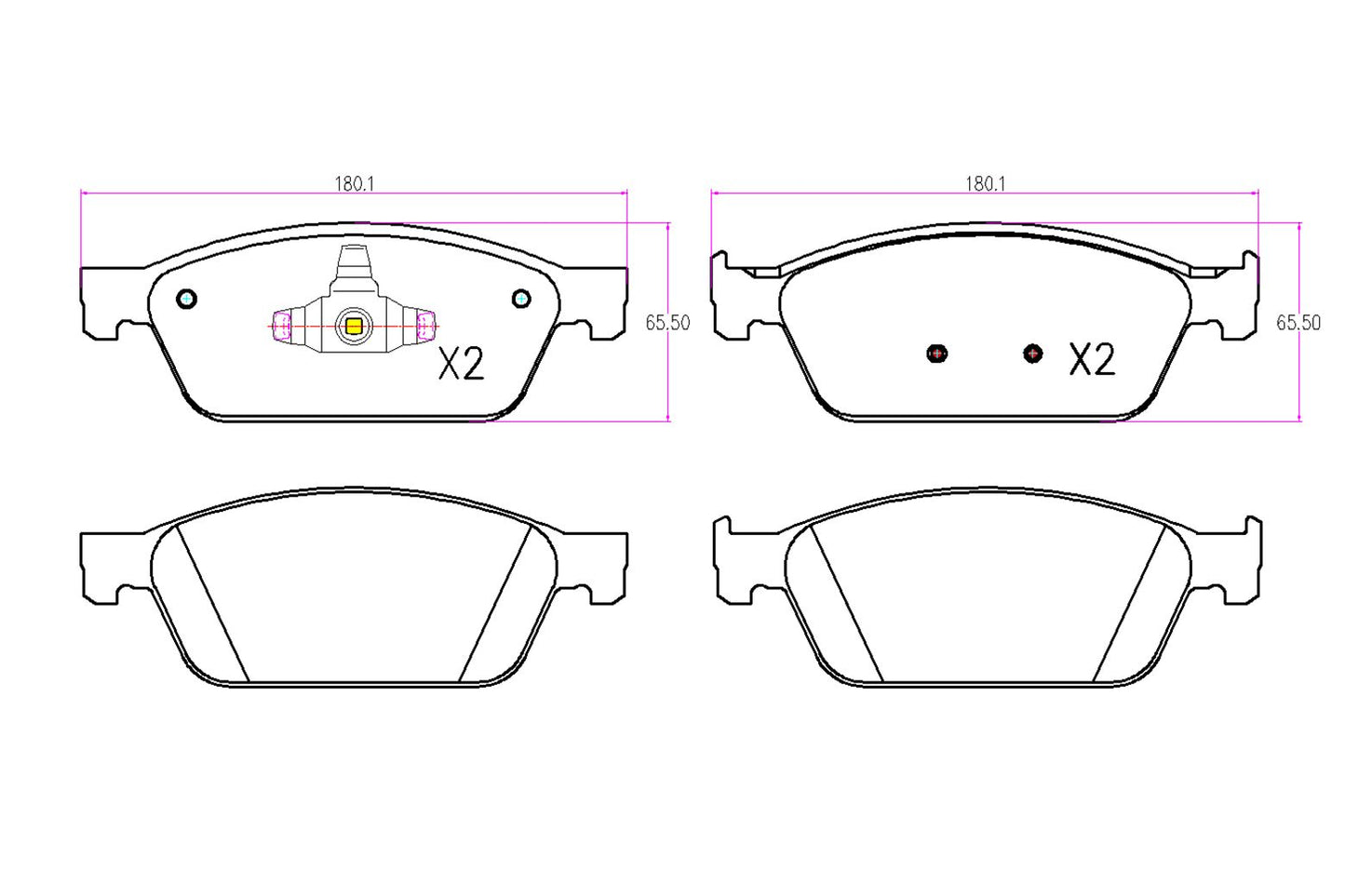 BOGAP F8210377 Brake Pad Set, Disc Brake