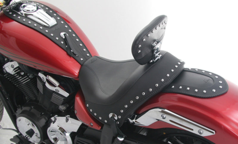 Mustang Motorcycle Mustang 11-17 Yamaha Stryker Cruise Tank Bib w/Studs - Black
