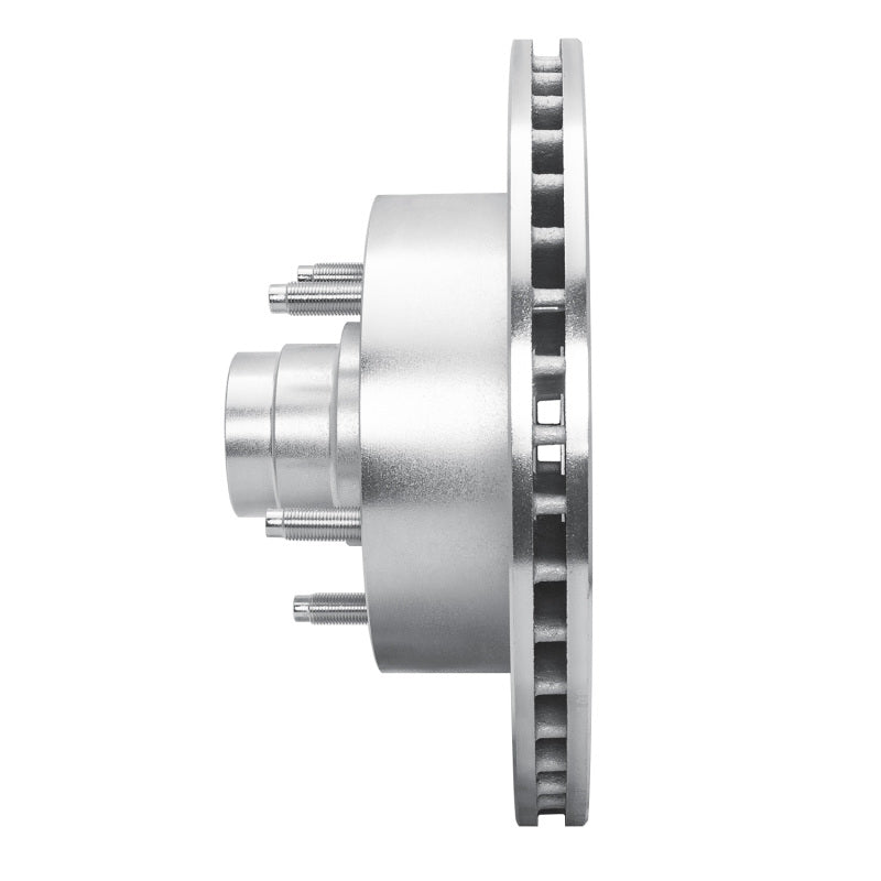 R1 Concepts R1 94-01 Ford E-150 Econoline Club Wagon Front Left Drilled & Slotted Silver Brake Rotor