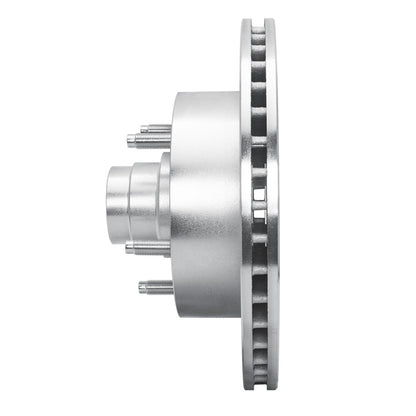 R1 Concepts R1 94-01 Ford E-150 Econoline Club Wagon Front Left Drilled & Slotted Silver Brake Rotor