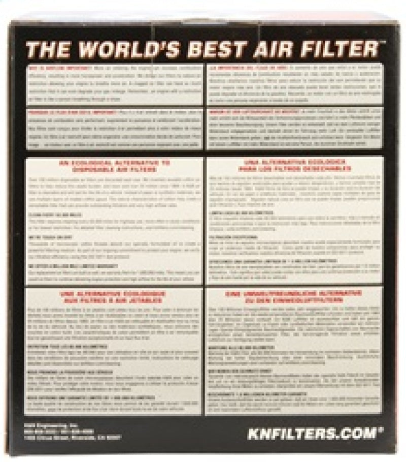 K&N Engineering K&N Universal Rubber Filter 3 inch Flange 5 inch OD 5 inch Height