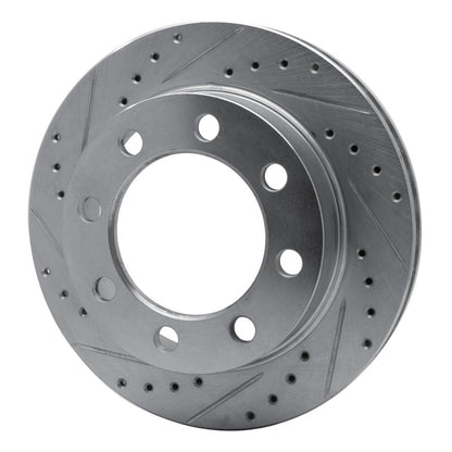 R1 Concepts R1 71-97 Dodge D300 Front Left Drilled & Slotted Silver Brake Rotor