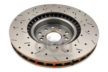 DBA 04-12 Subaru STi/2017 BRZ w/Perf. Pkg. 10 Stud Hole Front Drilled & Slotted 4000 Series Rotor