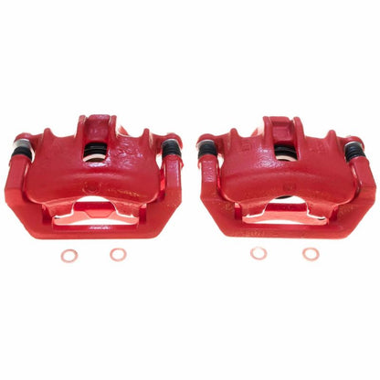 PowerStop Power Stop 1999 Land Rover Discovery Rear Red Calipers - Pair
