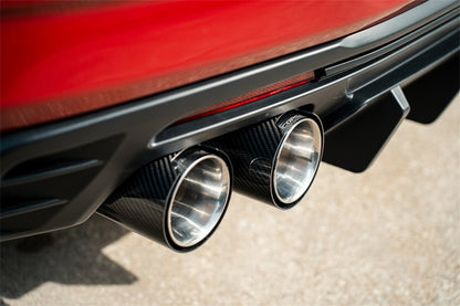 CORSA Performance Corsa 2016-2024 Chevrolet Camaro SS / ZL1 Carbon Fiber 4.5in Twin Tip Kit