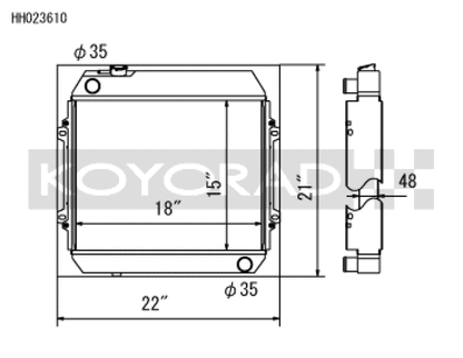 Koyo 68-72 Nissan Skyline L20 I6 MT (KGC10) Radiator (SK-C13 Required)