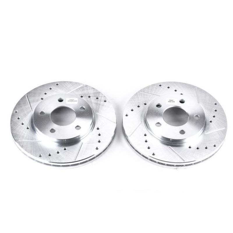 PowerStop Power Stop 04-08 Chevrolet Malibu Front Evolution Drilled & Slotted Rotors - Pair