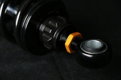 Ohlins Motorcycle USA Ohlins 14-26 Harley FL Touring STX 36 Twin Blackline 13in Blk Reservoir Shocks Min 250lb-Max 575lb