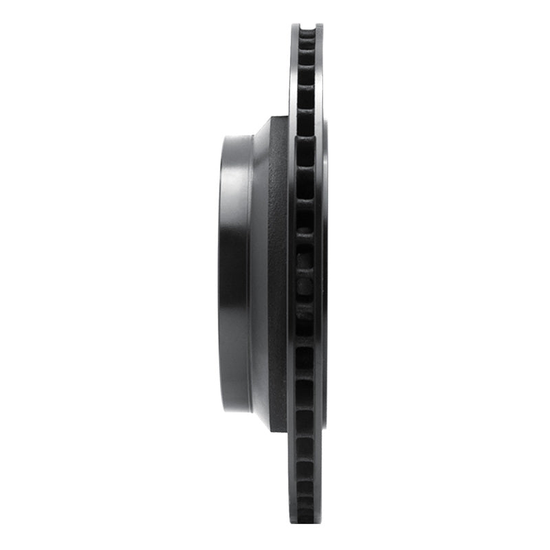 R1 Concepts R1 07-17 Lexus LS460 Rear Left Drilled & Slotted Black Brake Rotor